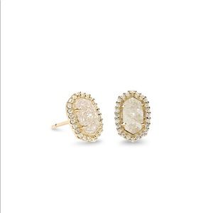 Kendra Scott Cade Gold Stud Earrings never worn